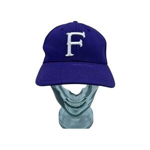 Furman Paladins The Game Pro Mens Baseball Cap Purple White Fitted Embroidered 7